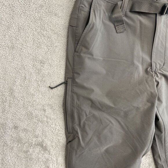 NEW LANDS' END Cargo Men's 32 Outrigger Hiking Outdoor Pants Gray Raw hem - Picture 7 of 10